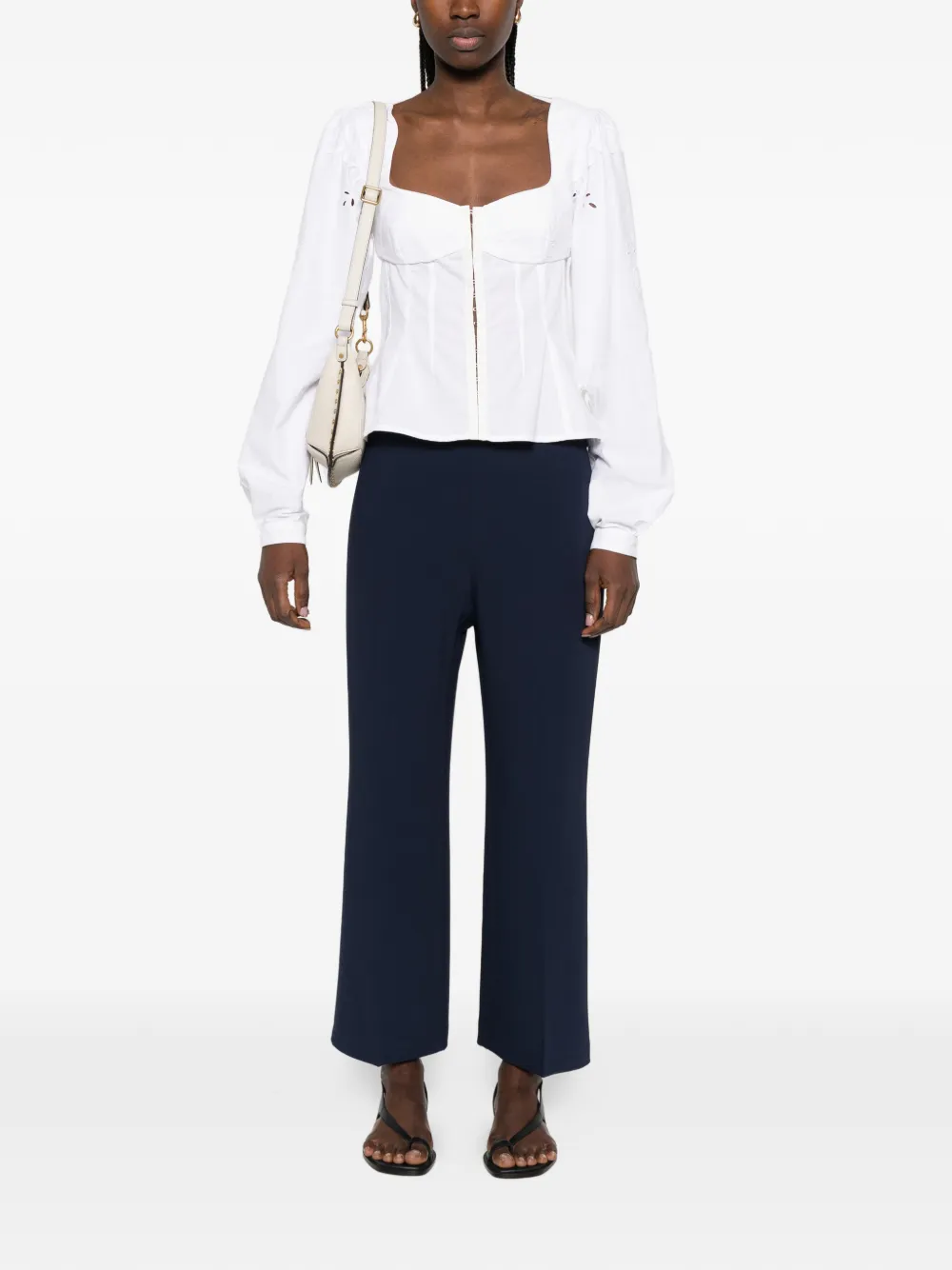  Etro Textured Trousers - Blue 