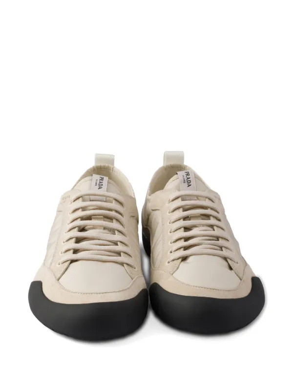 Prada Speedrock スエードスニーカー | ニュートラル | FARFETCH JP