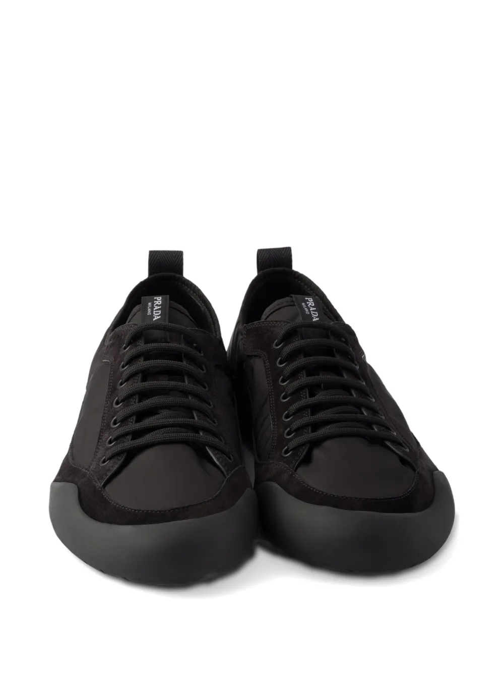Prada Speedrock suède vetersneakers Zwart