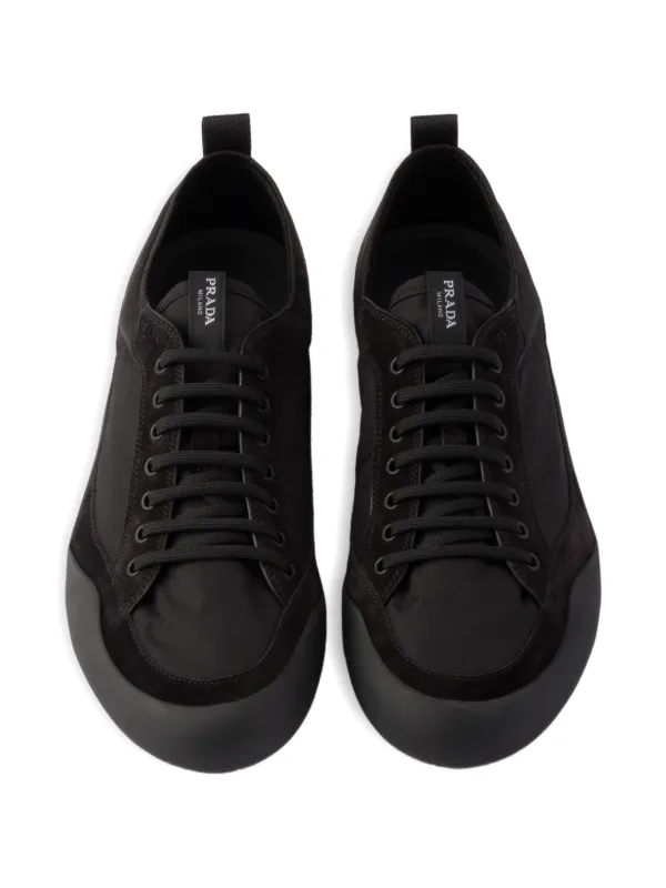 Prada Speedrock Laced Sneakers | Black | FARFETCH GE