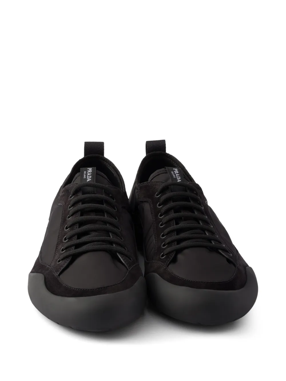 Prada Speedrock suède vetersneakers Zwart