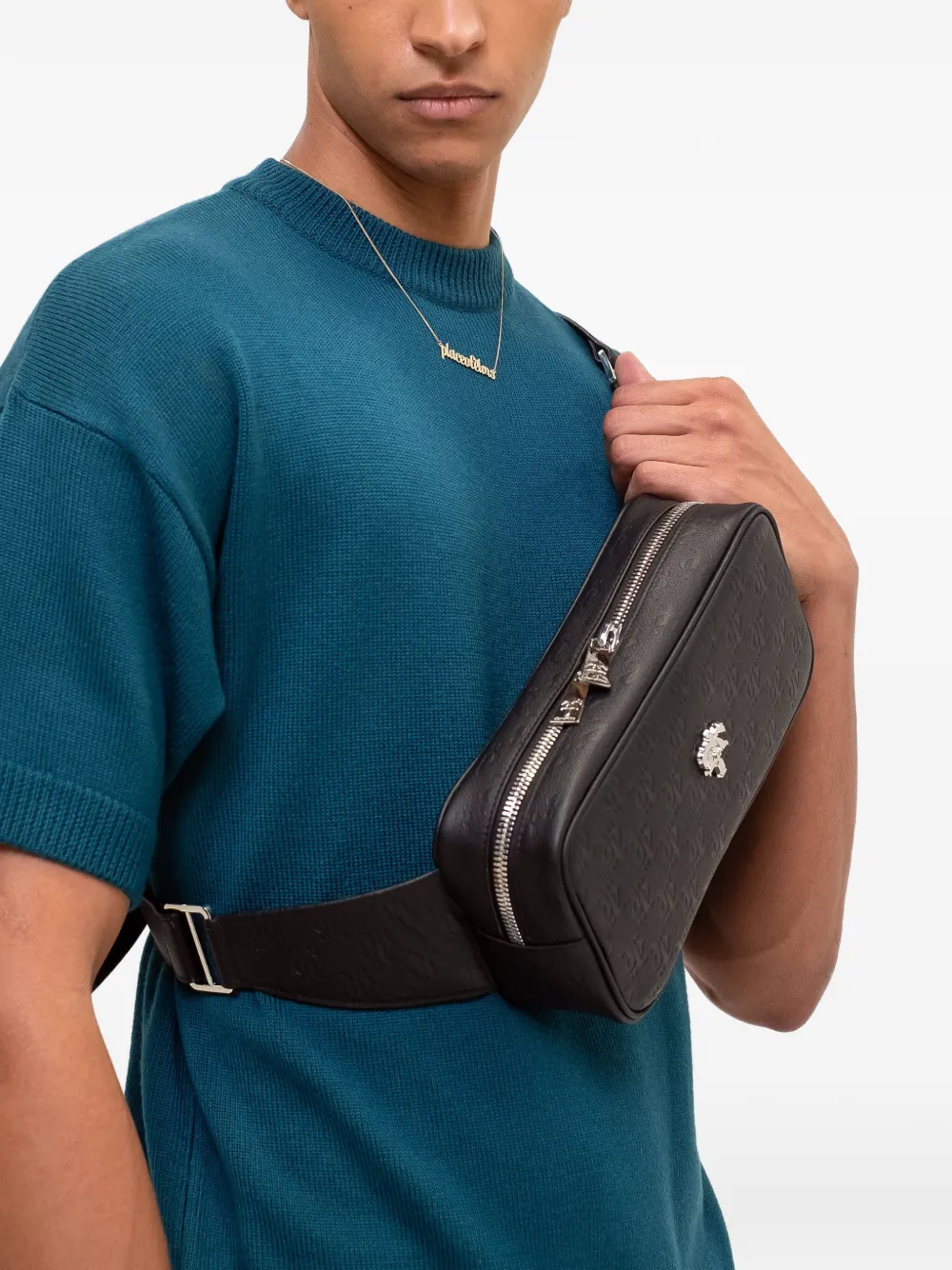 PLACE OF &Euml;LMS Heuptas met logoplakkaat - Zwart