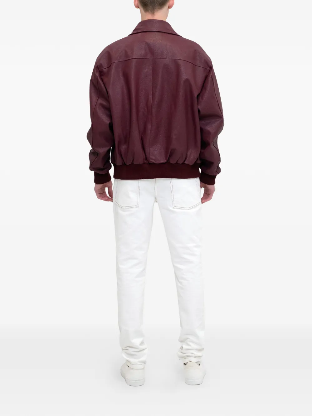 PLACE OF ËLMS Jeans met vijf zakken Wit
