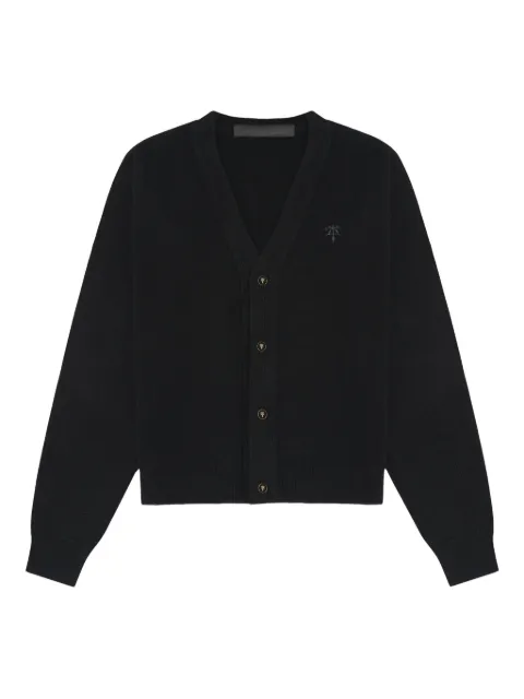 PLACE OF ËLMS logo-plaque cardigan