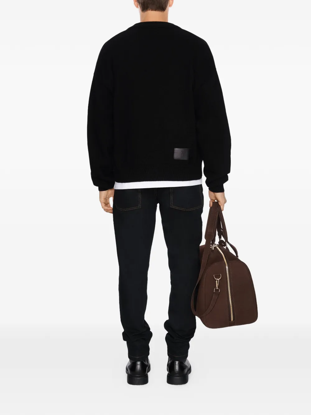  Place Of ëlms Logo-plaque Cardigan - Black 