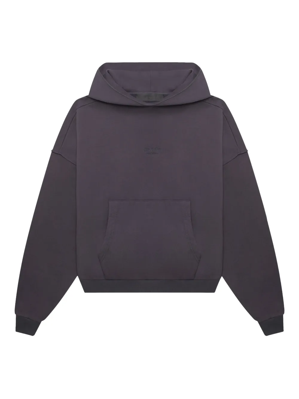 PLACE OF ËLMS Felpa oversize con cappuccio - Nero