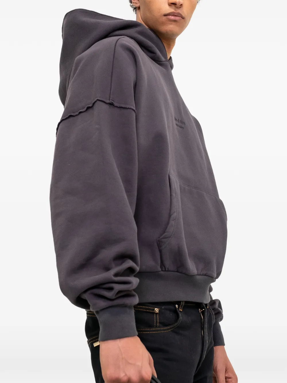 PLACE OF ËLMS Oversized hoodie Zwart