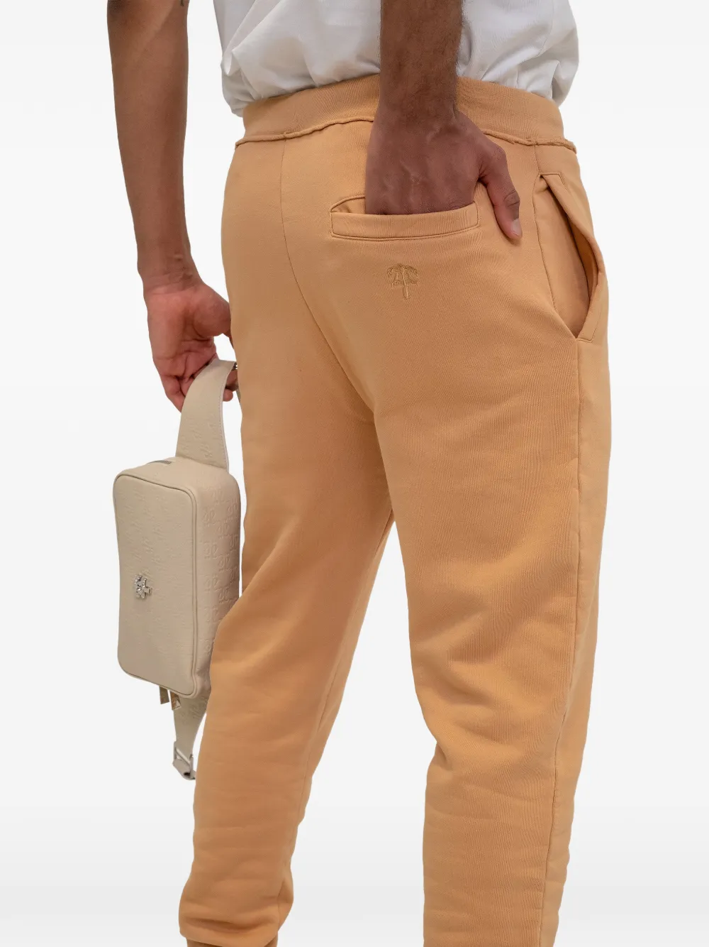 PLACE OF ËLMS Trainingsbroek met trekkoord Beige