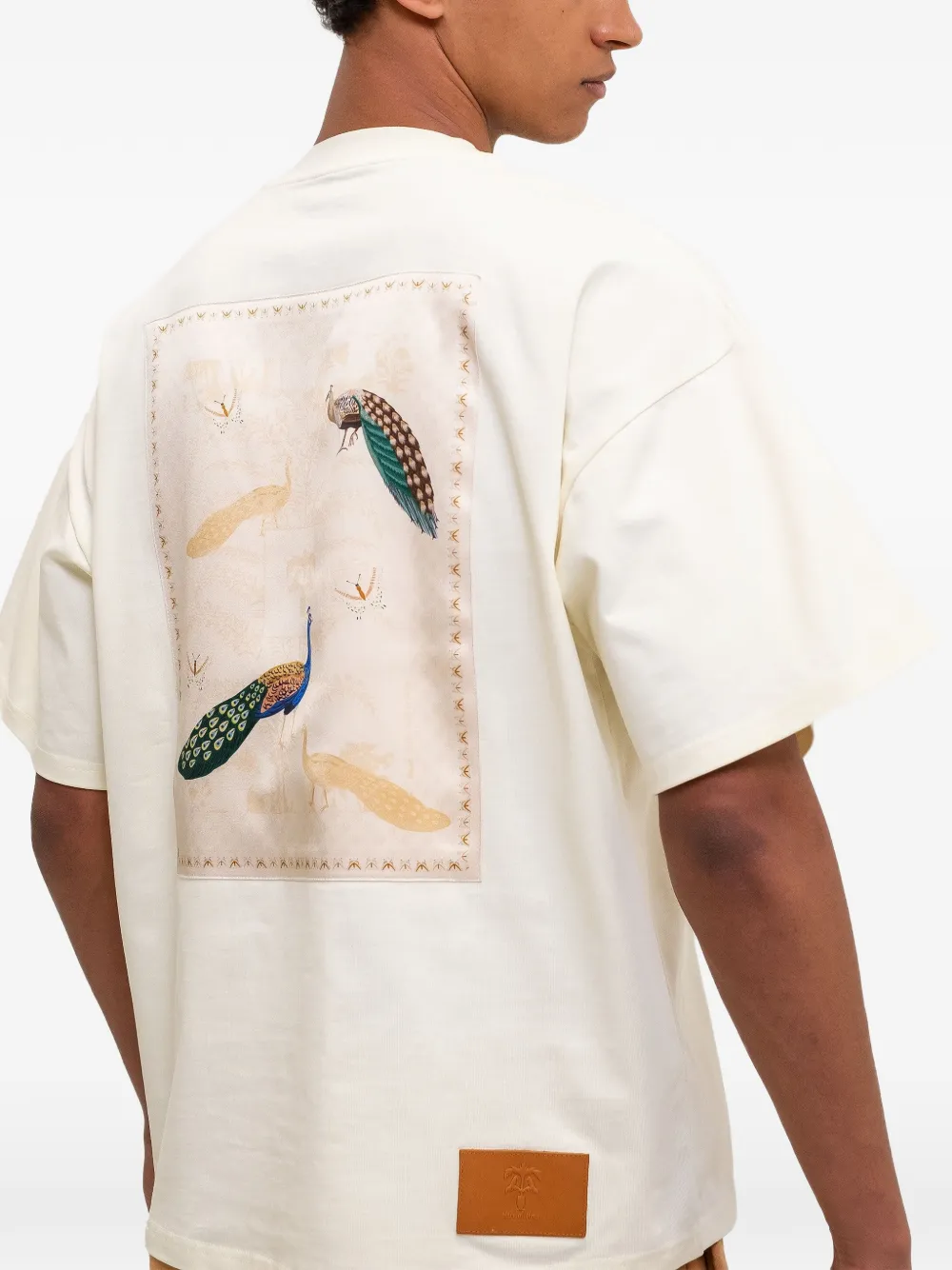PLACE OF ËLMS T-shirt met korte mouwen Beige