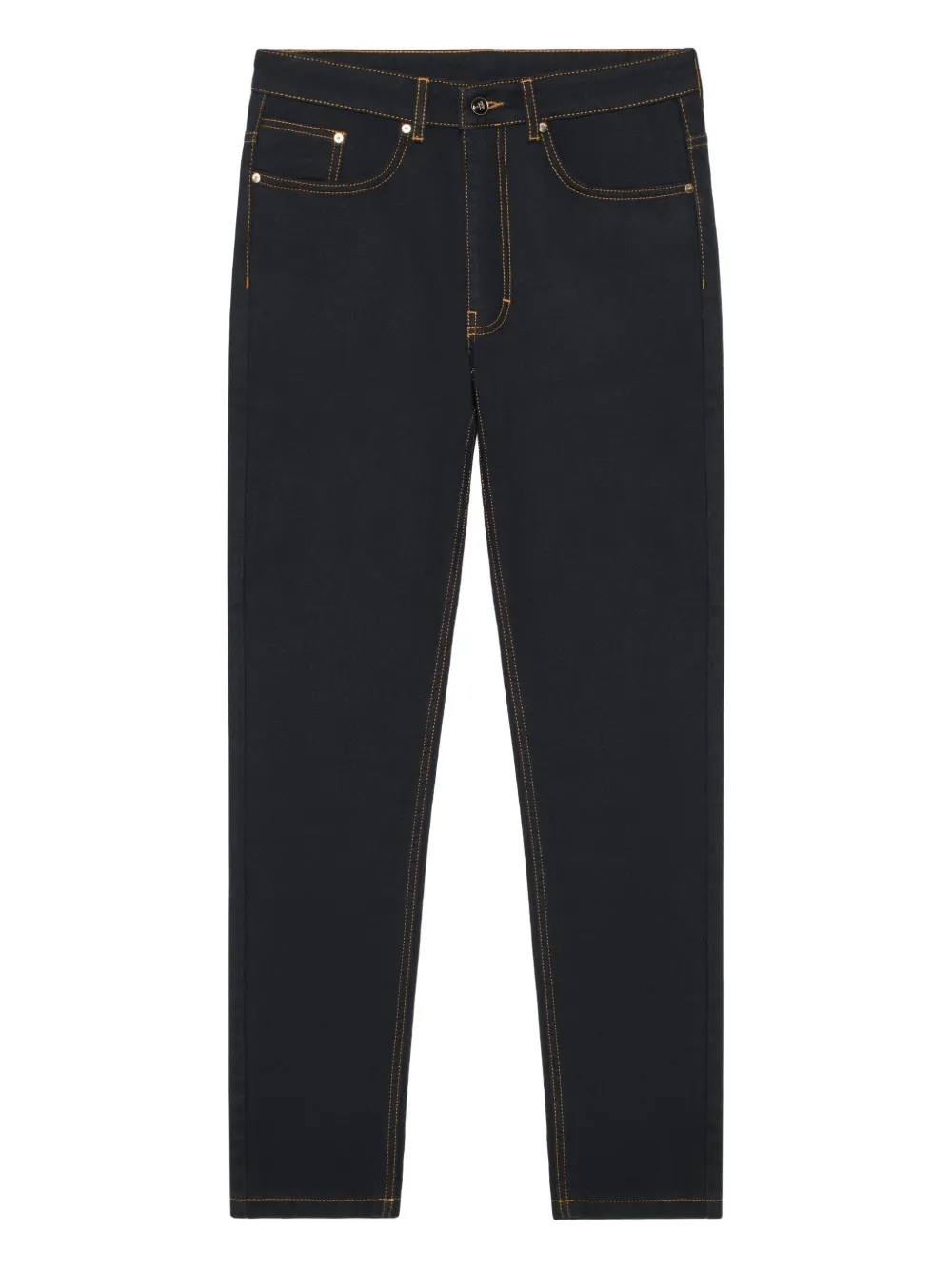 PLACE OF ËLMS Jeans con bottoni - Nero