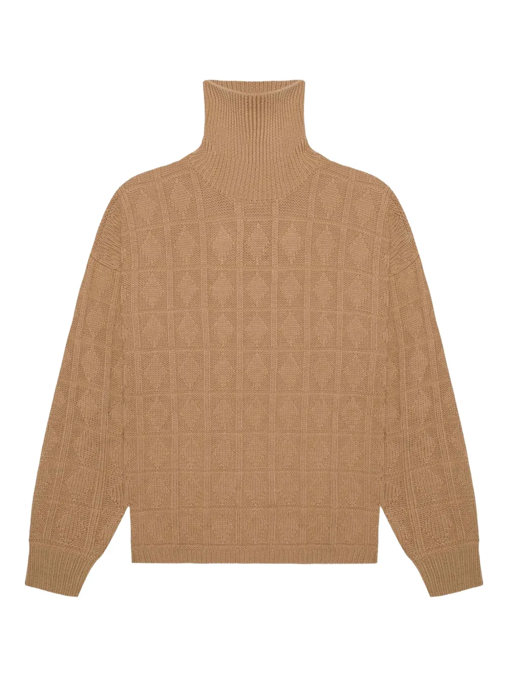 PLACE OF ËLMS diamond-pattern sweater - Brown