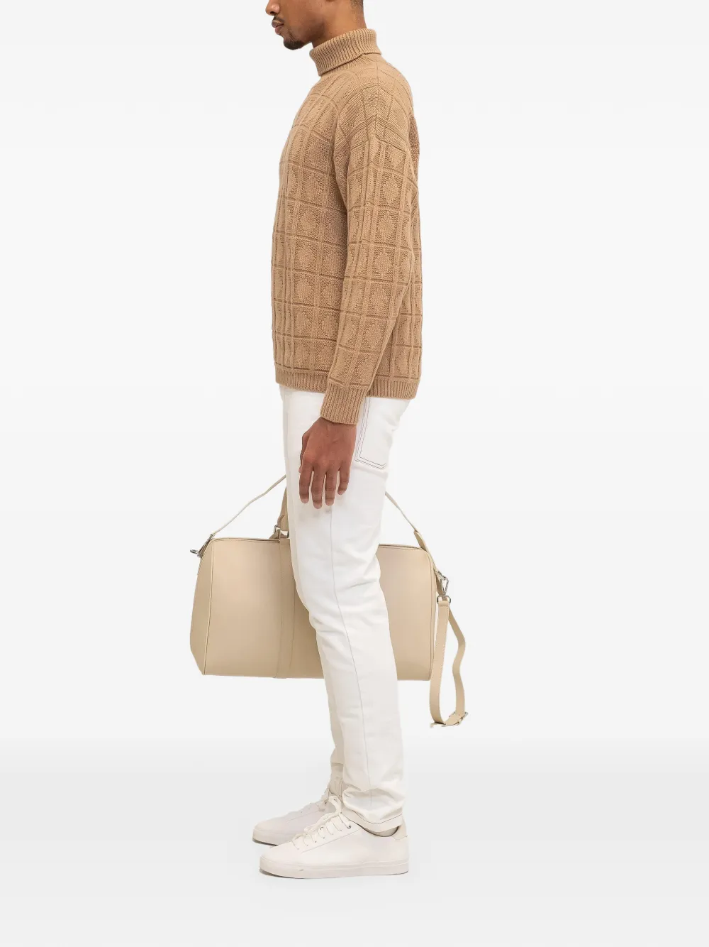  Place Of ëlms Diamond-pattern Sweater - Brown 
