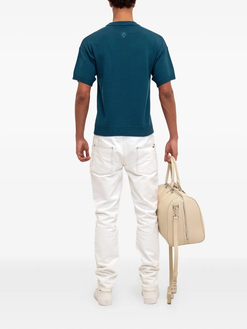 PLACE OF ËLMS Capri Mare T-shirt met ronde hals Blauw