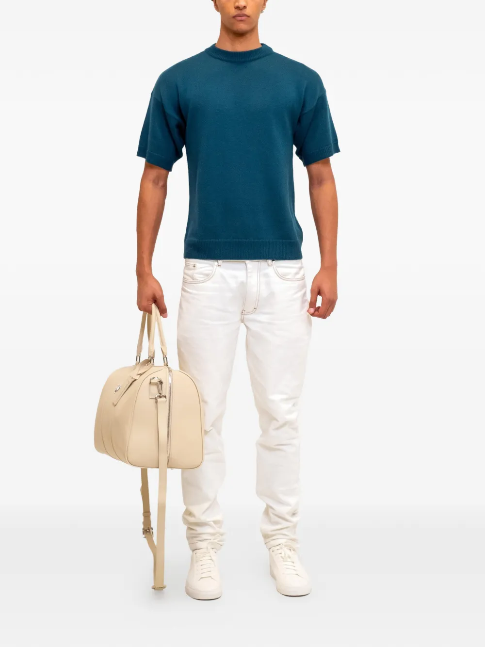 PLACE OF &Euml;LMS Capri Mare T-shirt met ronde hals - Blauw