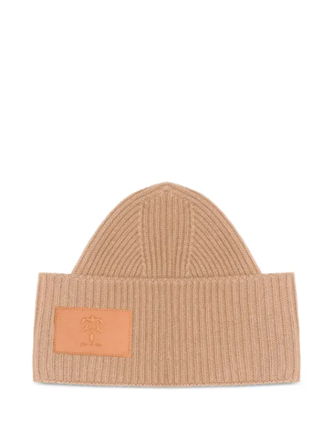 PLACE OF ËLMS logo-patch beanie hat
