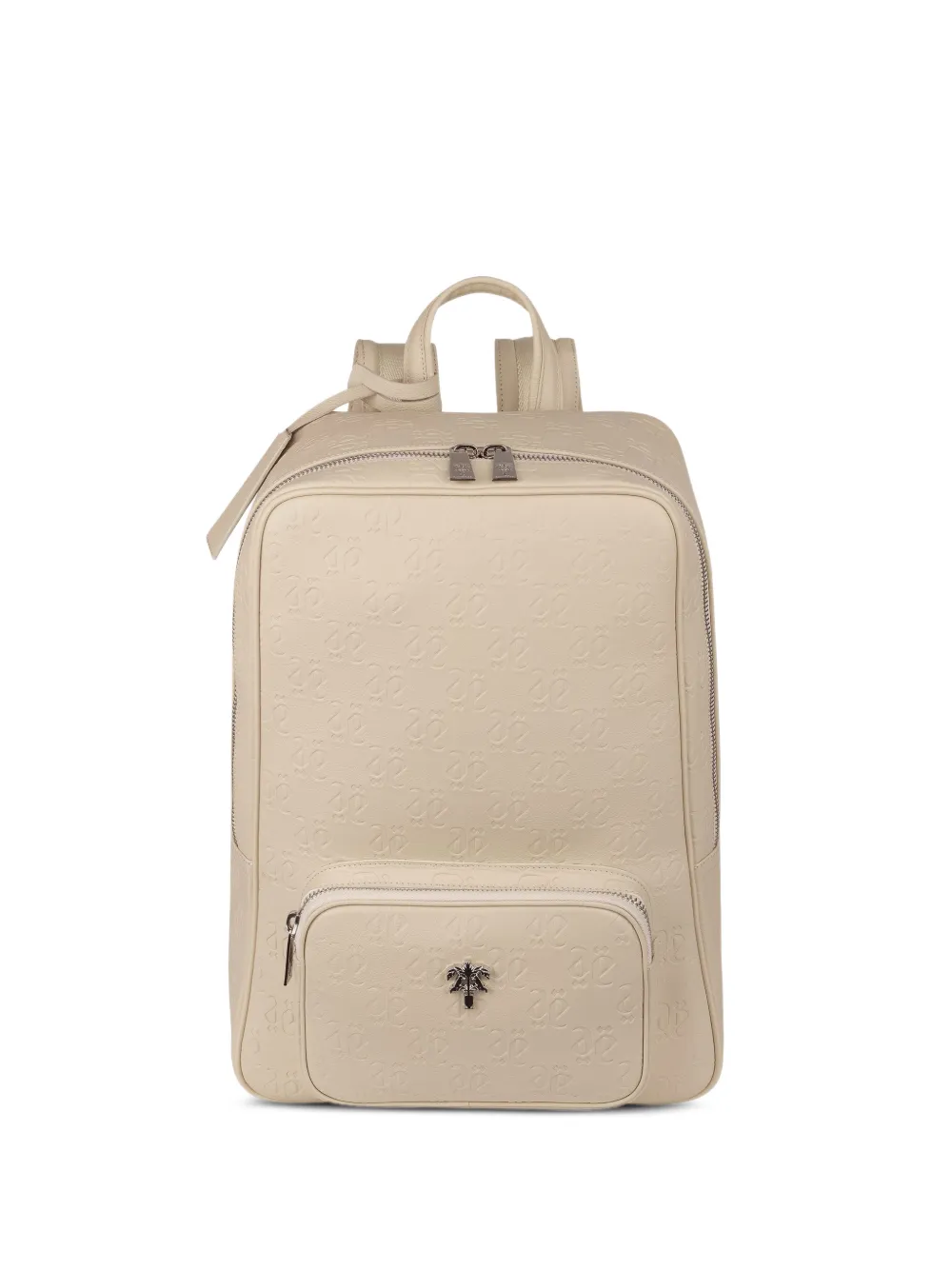 PLACE OF ËLMS Zaino con logo goffrato - Toni neutri