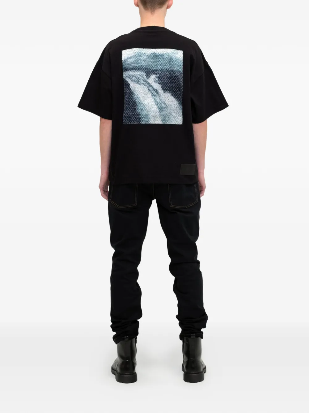PLACE OF ËLMS T-shirt met print Zwart