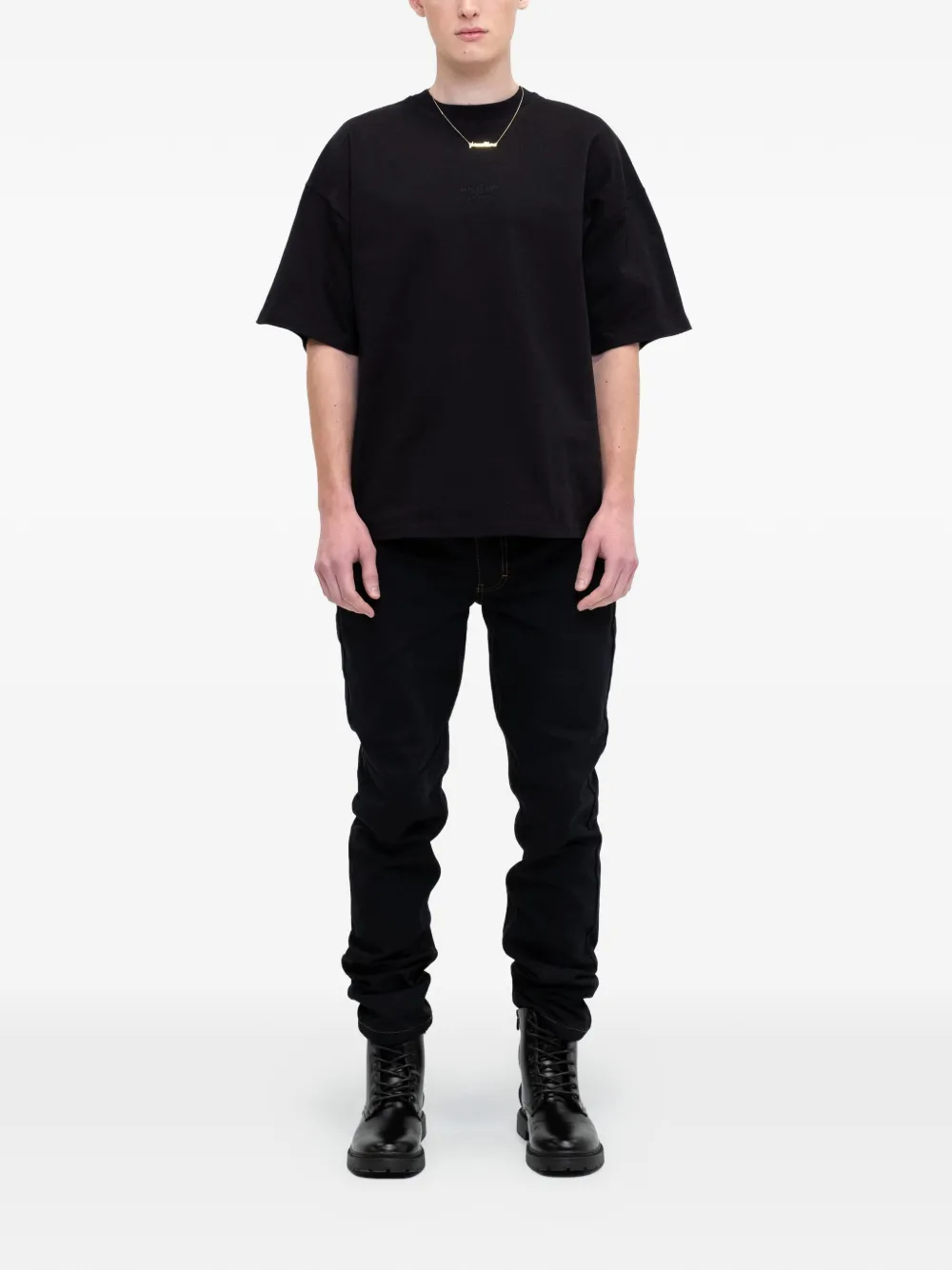 PLACE OF ËLMS T-shirt met print Zwart