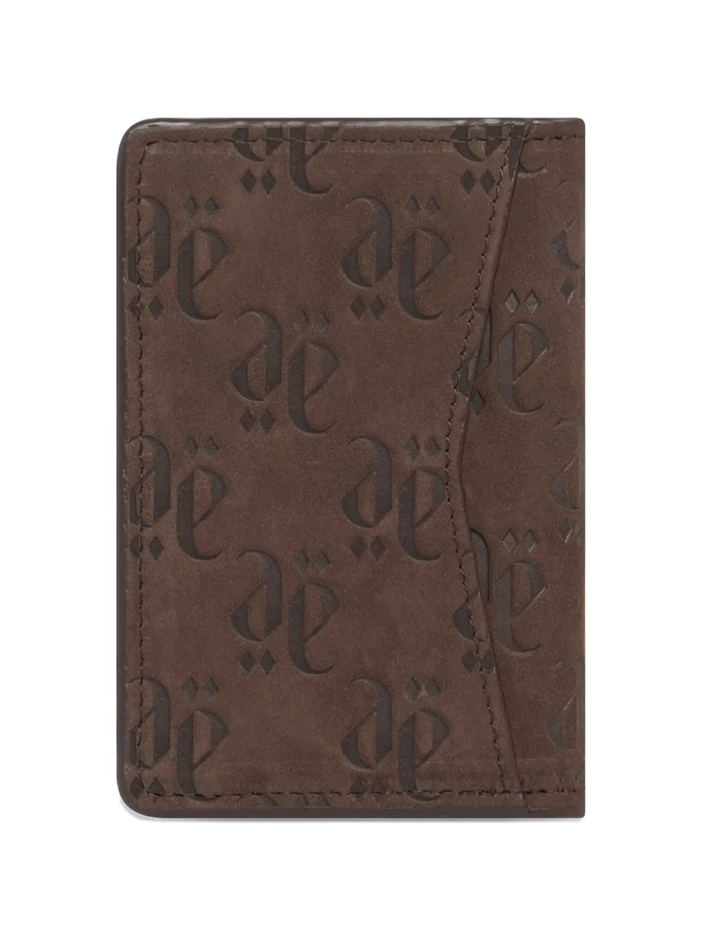  Place Of ëlms Grained Embossed Leather Wallet - Brown 