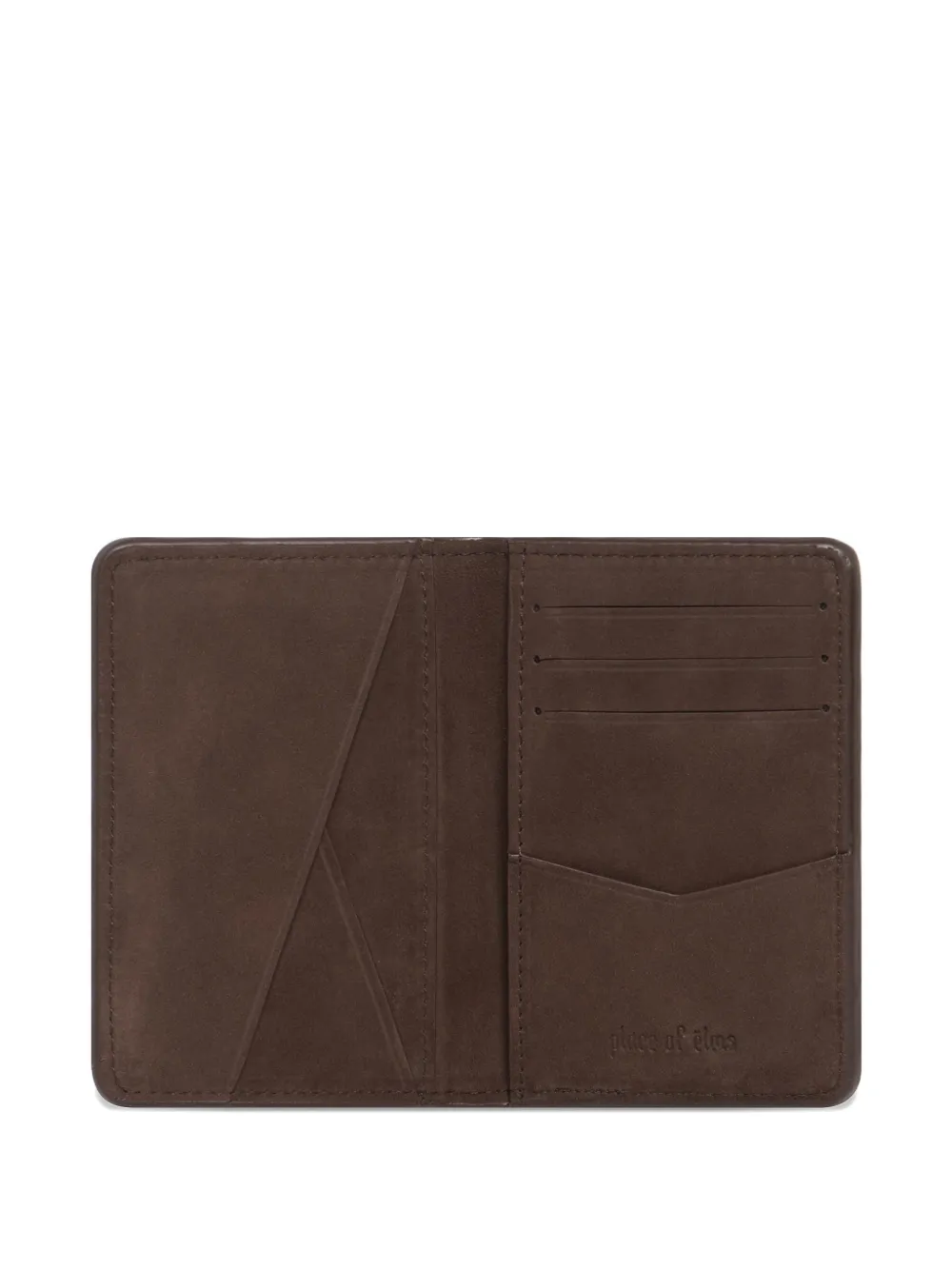 Place Of ëlms Grained Embossed Leather Wallet - Brown 