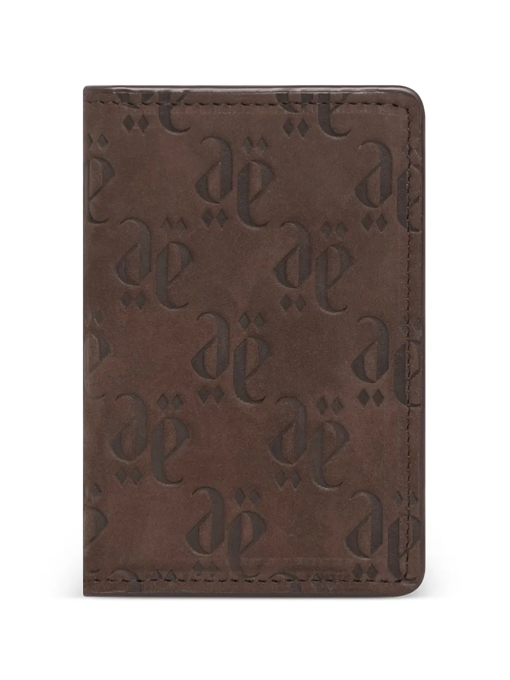 PLACE OF ËLMS Portafoglio goffrato - Marrone
