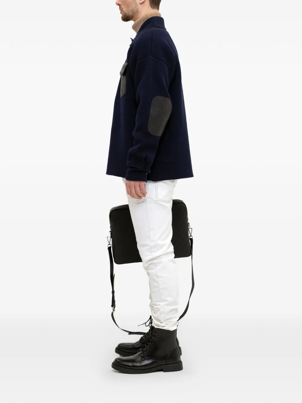  Place Of ëlms Monolink-detail Jacket - Blue 