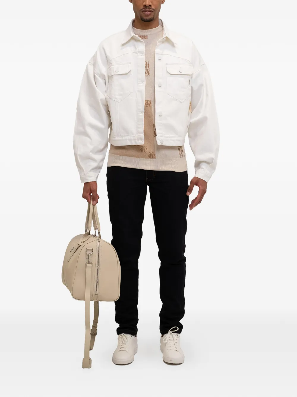  Place Of ëlms Long-sleeve Denim Jacket - White 