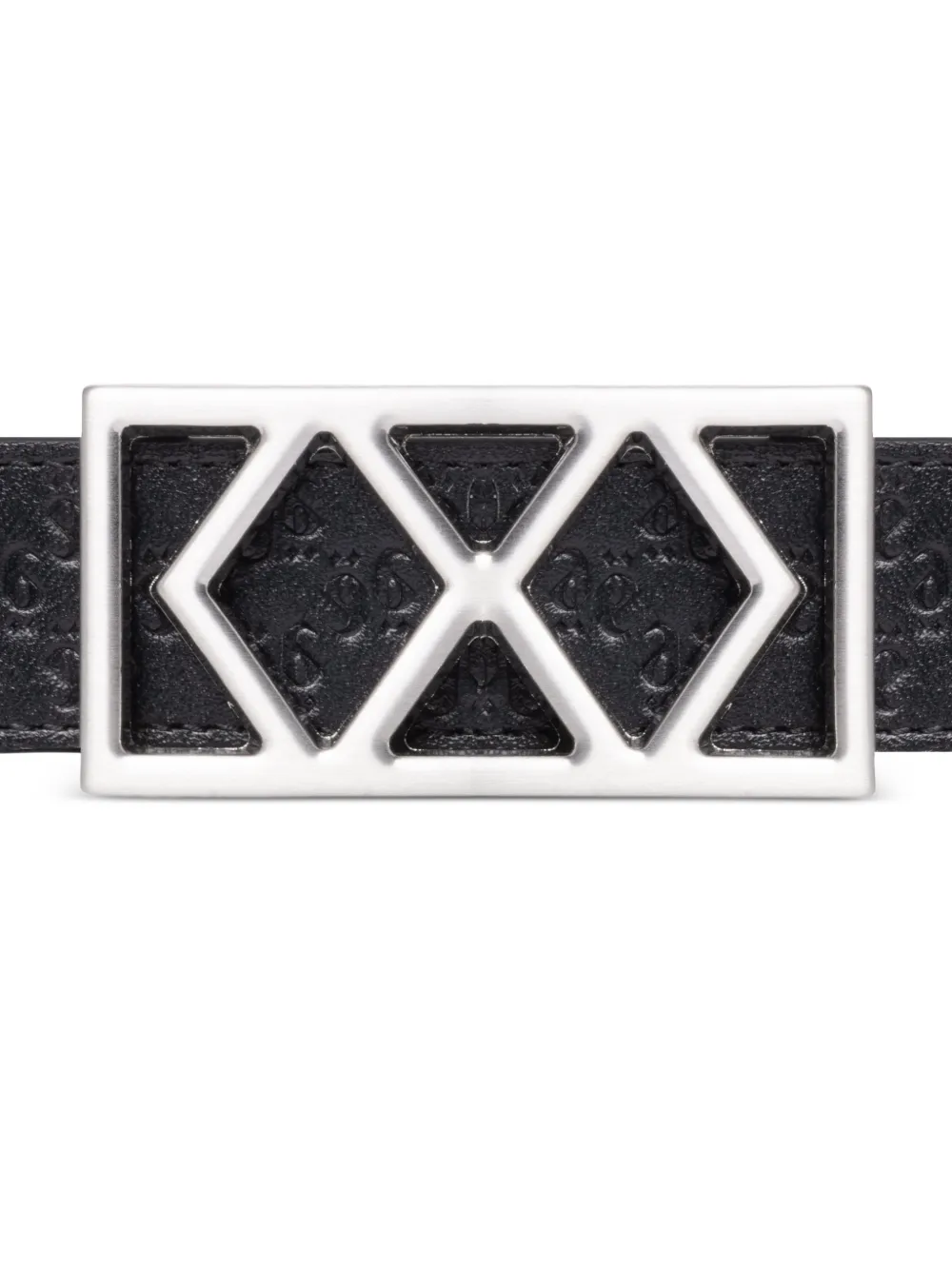 PLACE OF &Euml;LMS Gespriem met monolink-reli&euml;f - Zwart