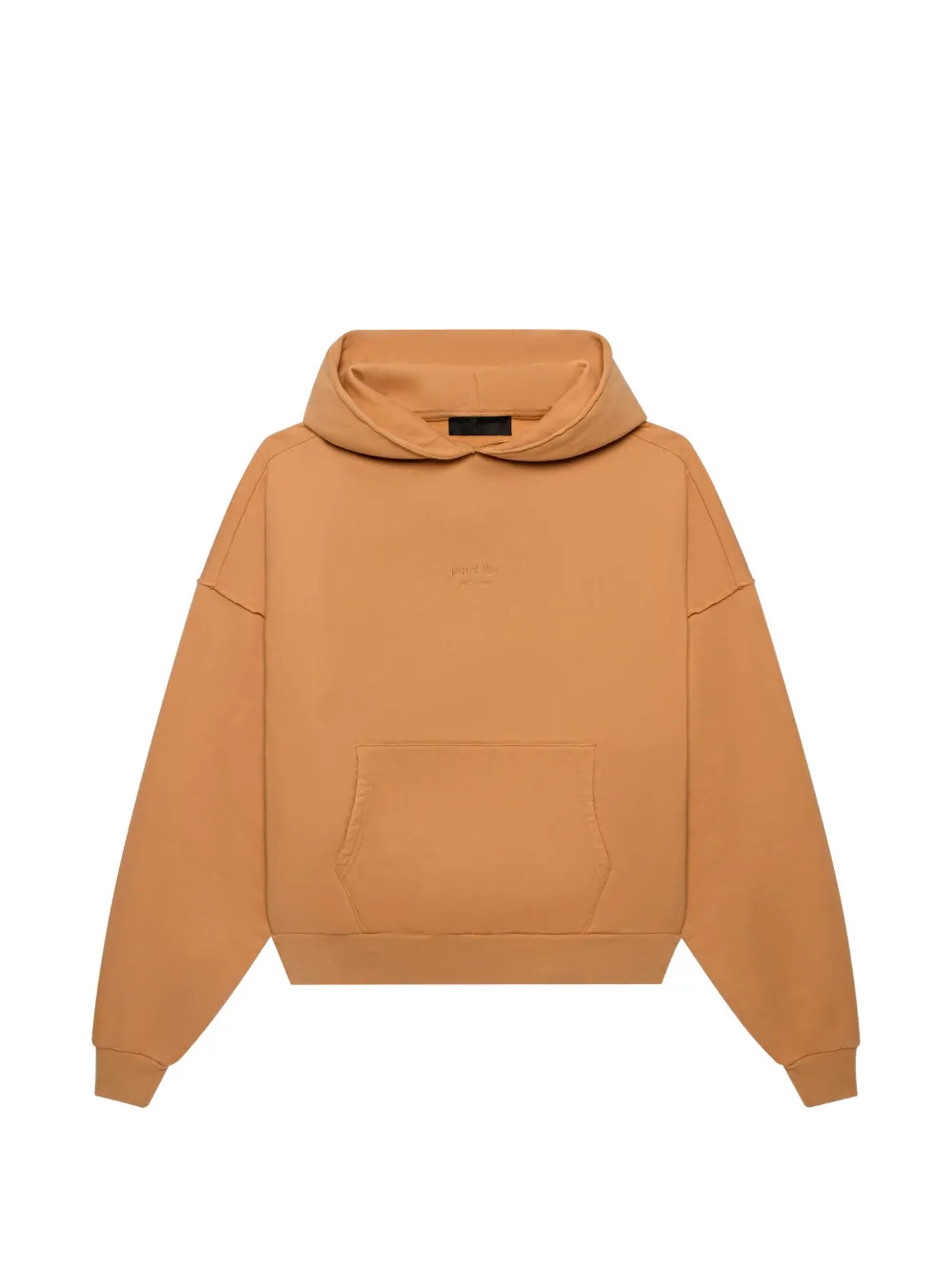 PLACE OF ËLMS Hoodie mit Logo - Nude