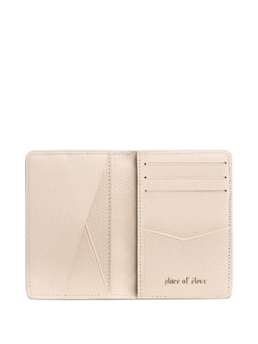  Place Of ëlms Grained Debossed Leather Wallet - Neutrals 