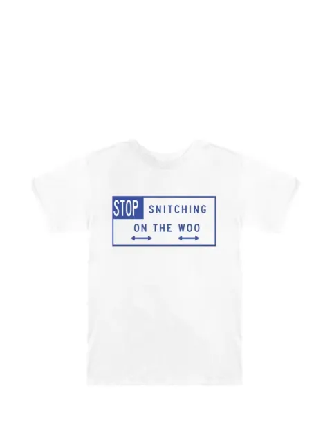 Vlone Stop Snitching graphic T-shirt