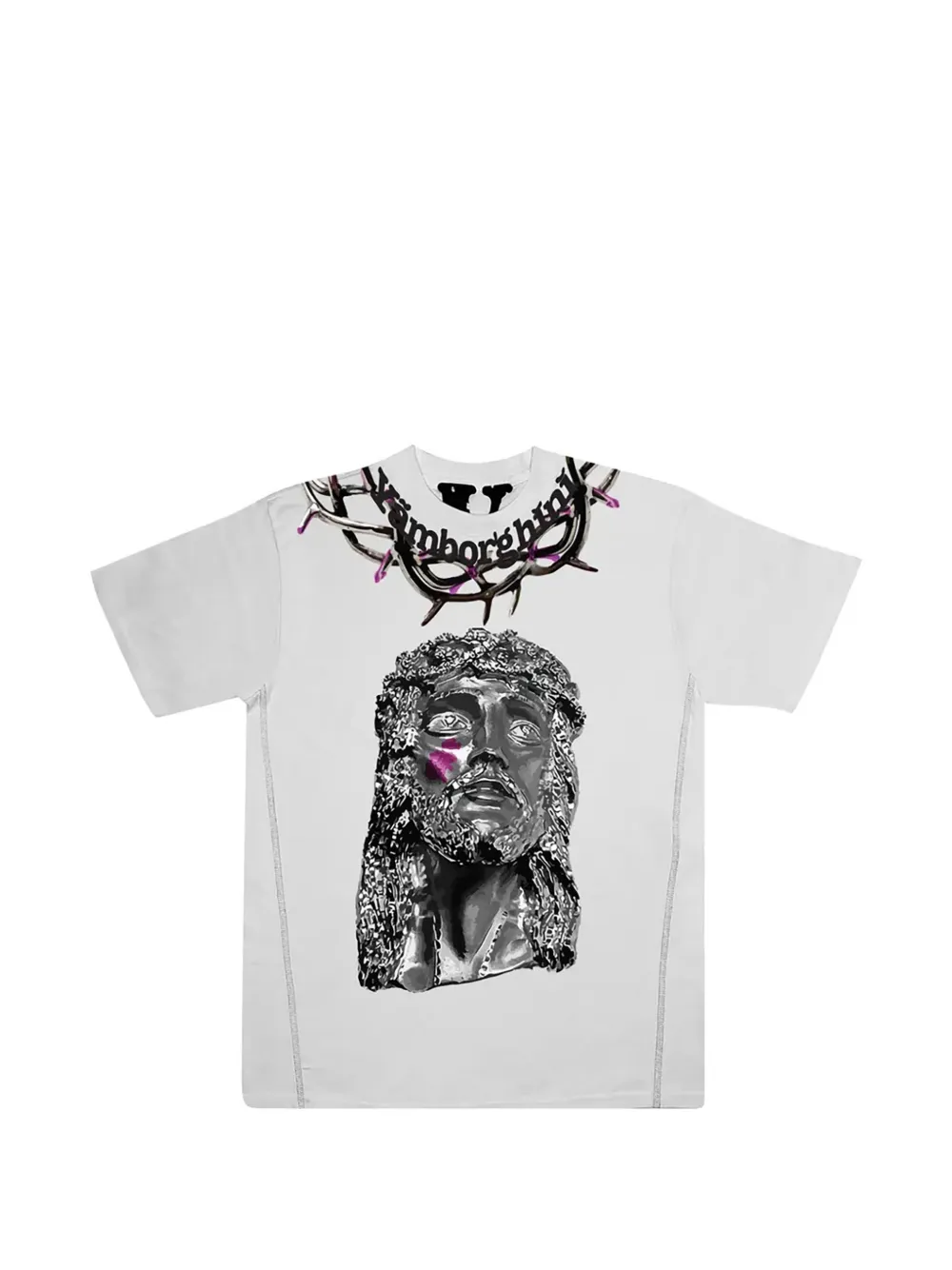 Vlone Yams Day Jesus Piece short-sleeve T-shirt - Bianco
