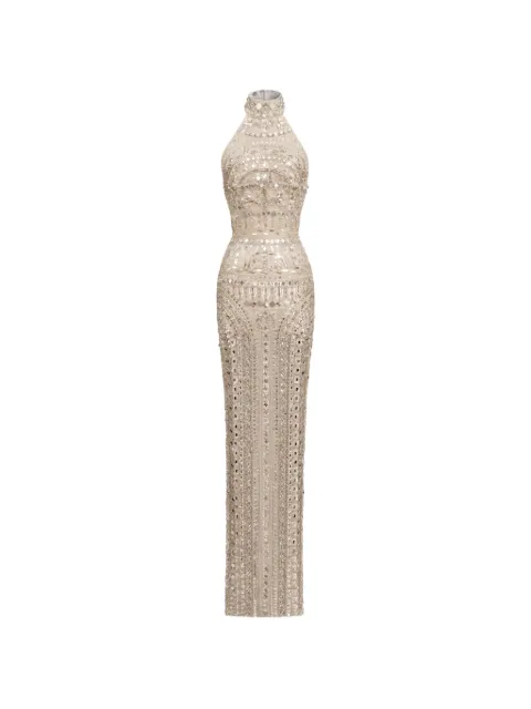 Zuhair Murad beaded halterneck maxi dress