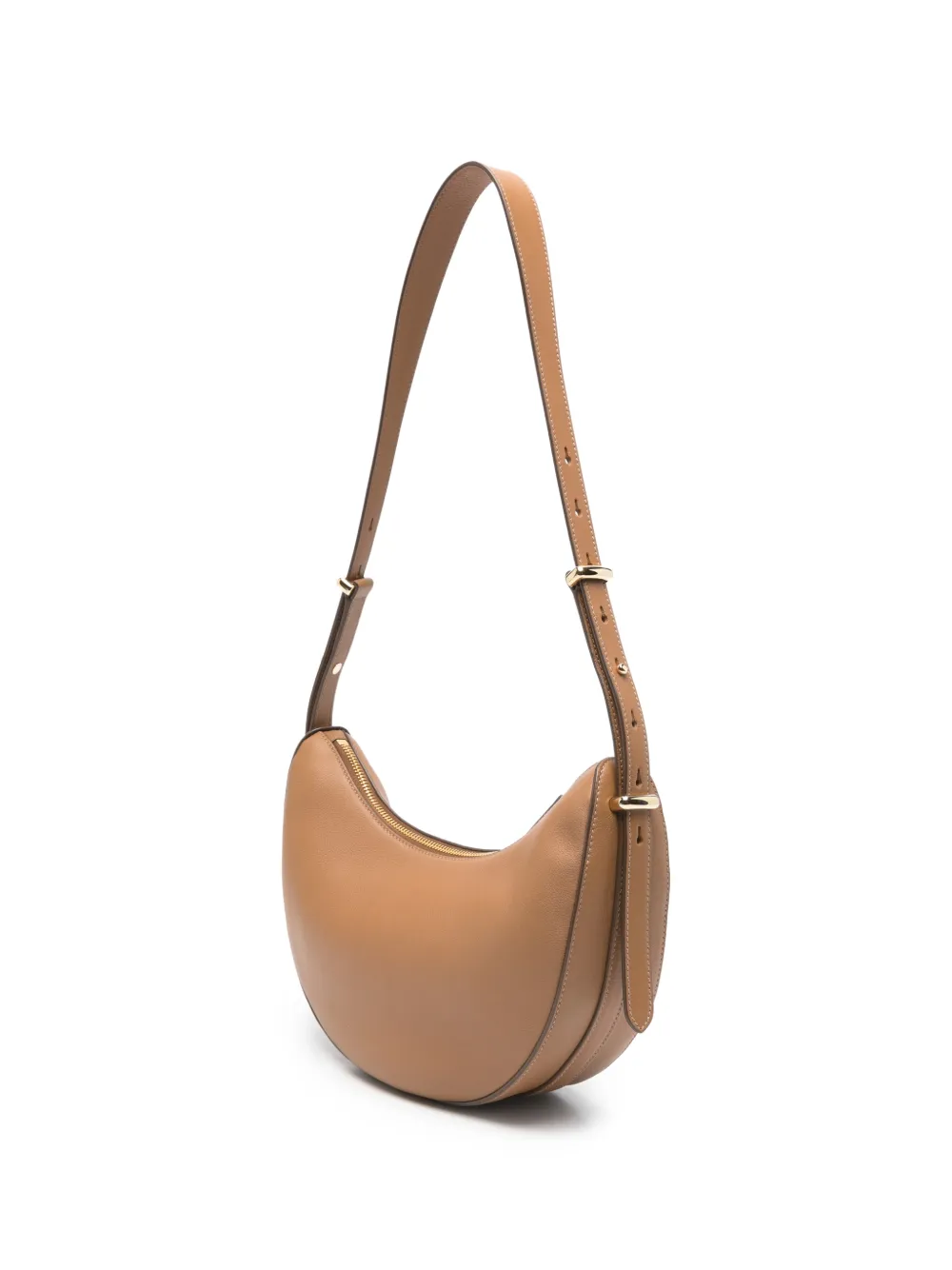 Prada Schoudertas met logoplakkaat Beige