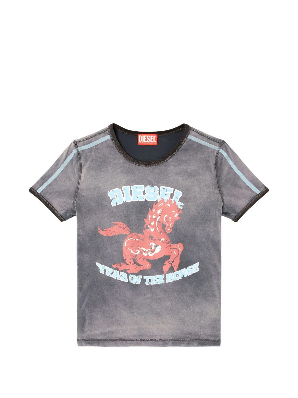 Diesel T-shirt con stampa - Grigio