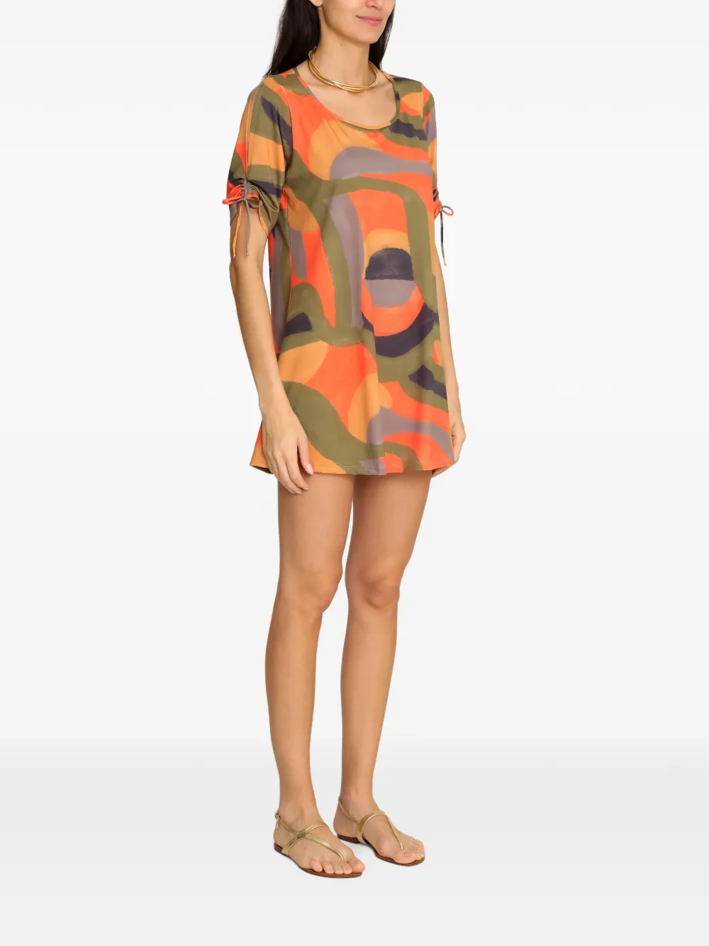 Lygia & Nanny abstract pattern dress - Oranje