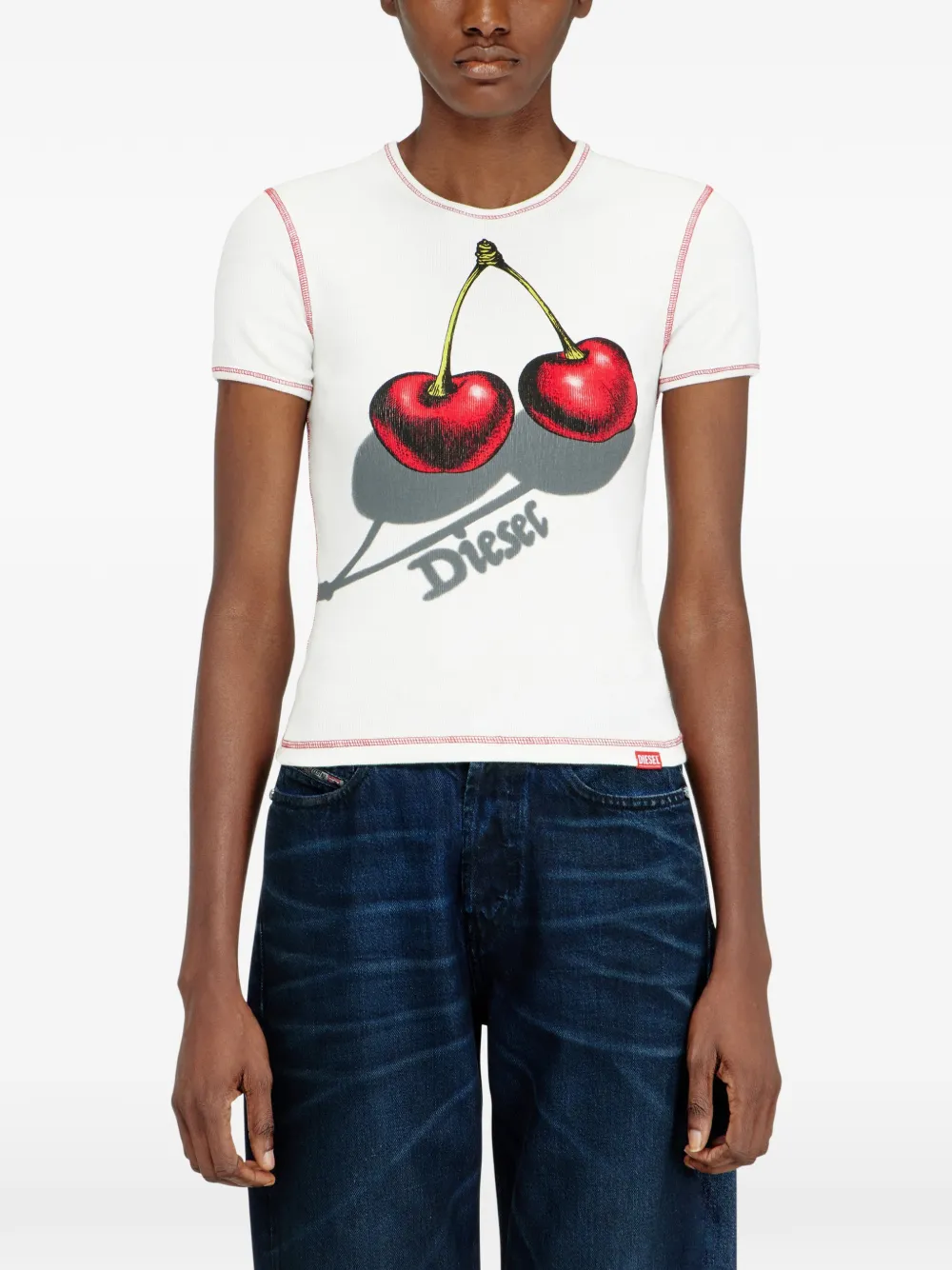  Diesel Cherry-print T-shirt - White 