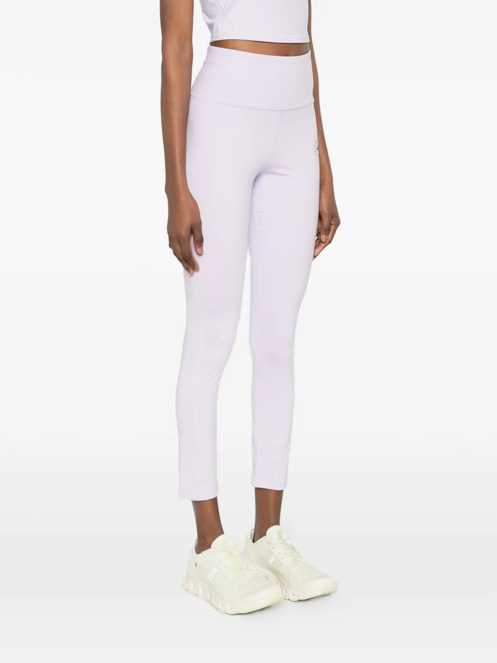 adidas by Stella McCartney High-waist legging met logo Paars