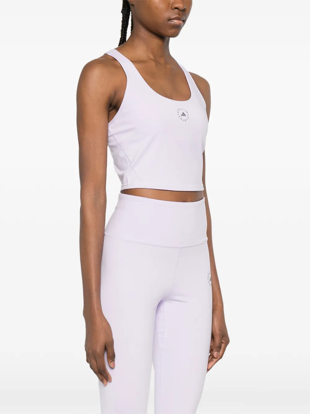  Adidas By Stella Mccartney Logo Performance Top - Purple 