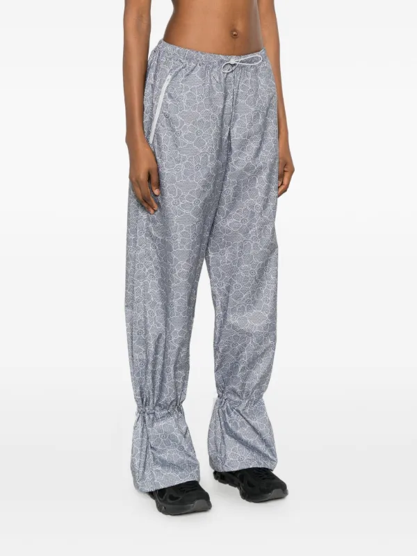 Adidas By Stella McCartney Floral Print Trousers | Grey | FARFETCH