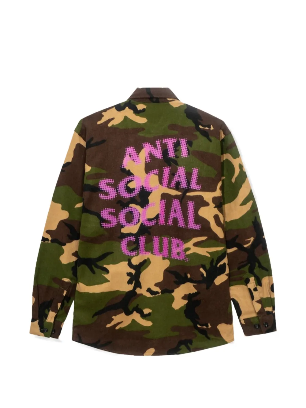 Anti Social Social Club Dialtone camouflage shirt - Groen