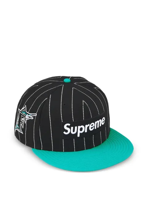 Supreme MLB Teams box logo striped cap