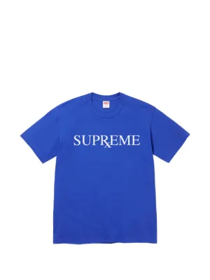Supreme x Sean Cliver Naughty graphic-print T-shirt | Blue | FARFETCH