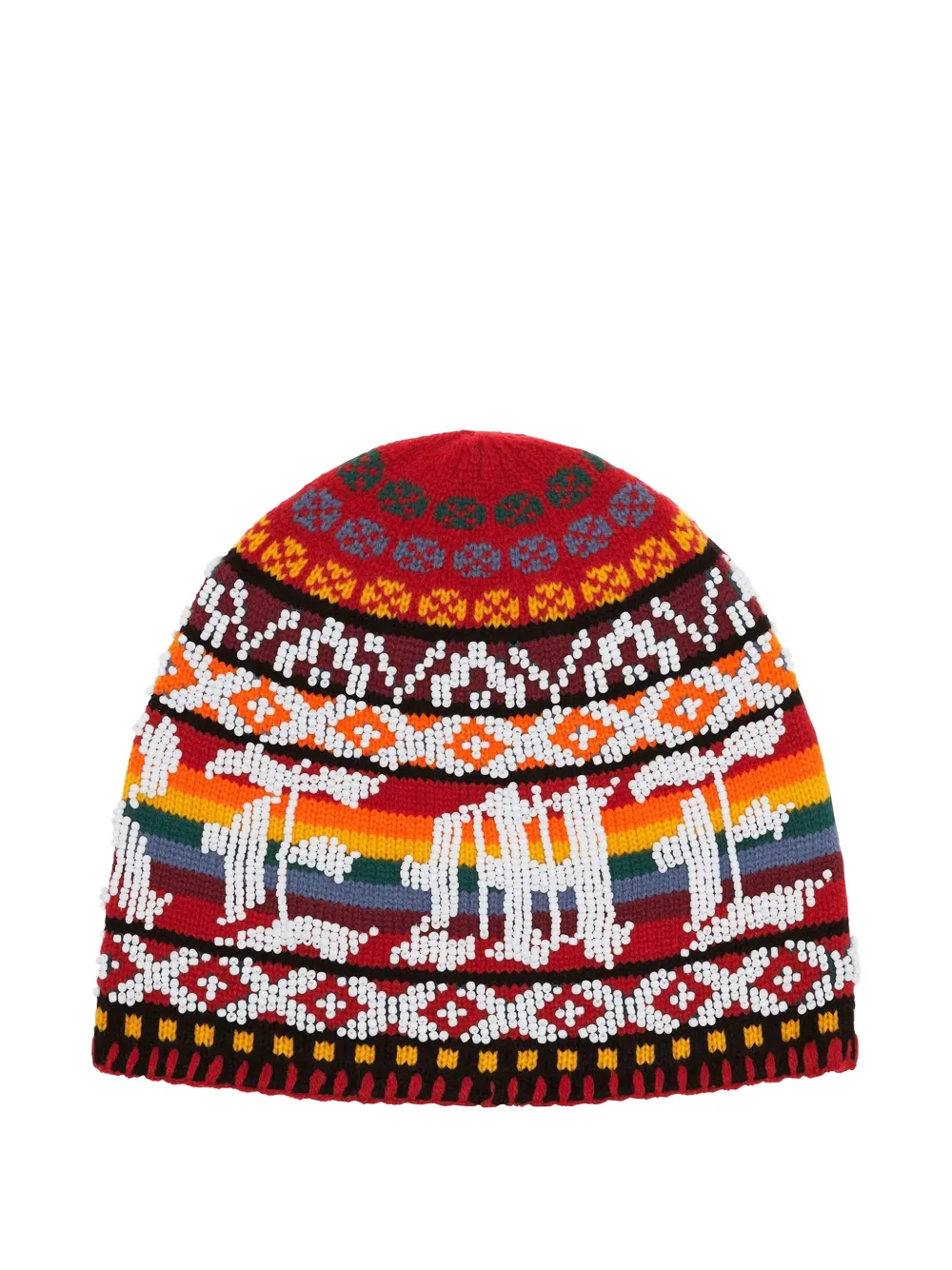 Supreme beaded beanie hat - Rosso