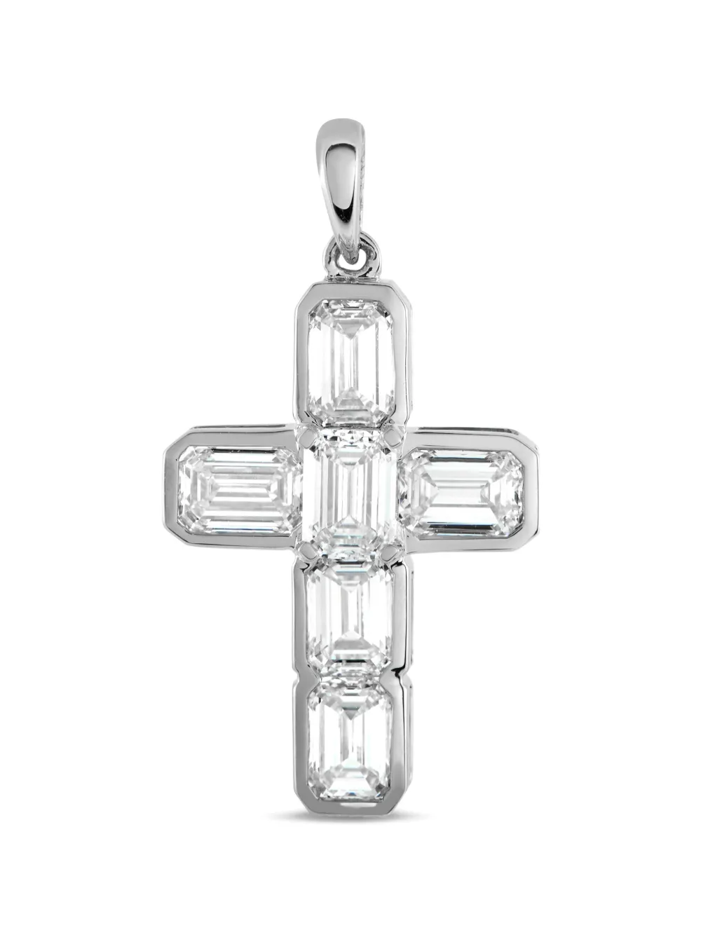 LB Exclusive diamond cross pendant - Argento