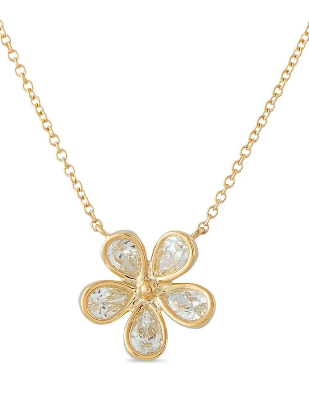 LB Exclusive diamond flower necklace - Oro