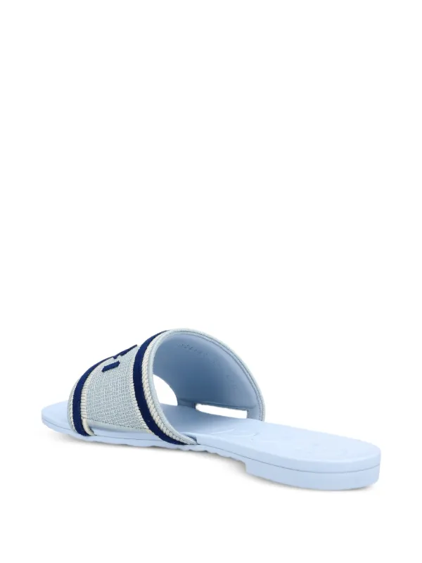 GUCCI 18SS STLIPE TAPE LOGO SANDALS サンダル Gucci logo-stripe Sandals | Blue | FARFETCH JO