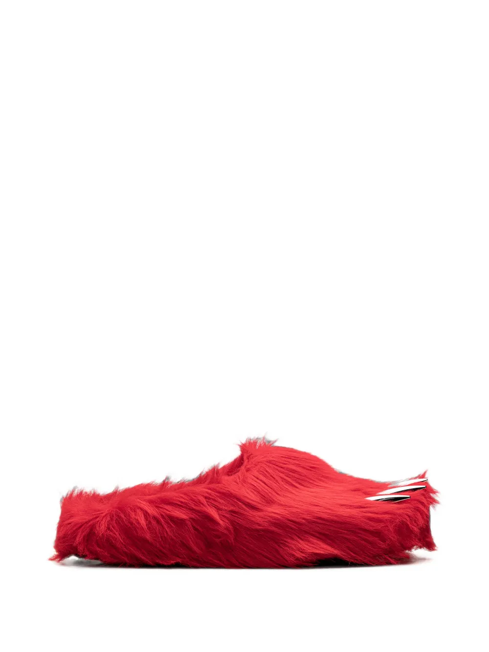 Bravest Studios Bear Claw faux-fur mules Rood