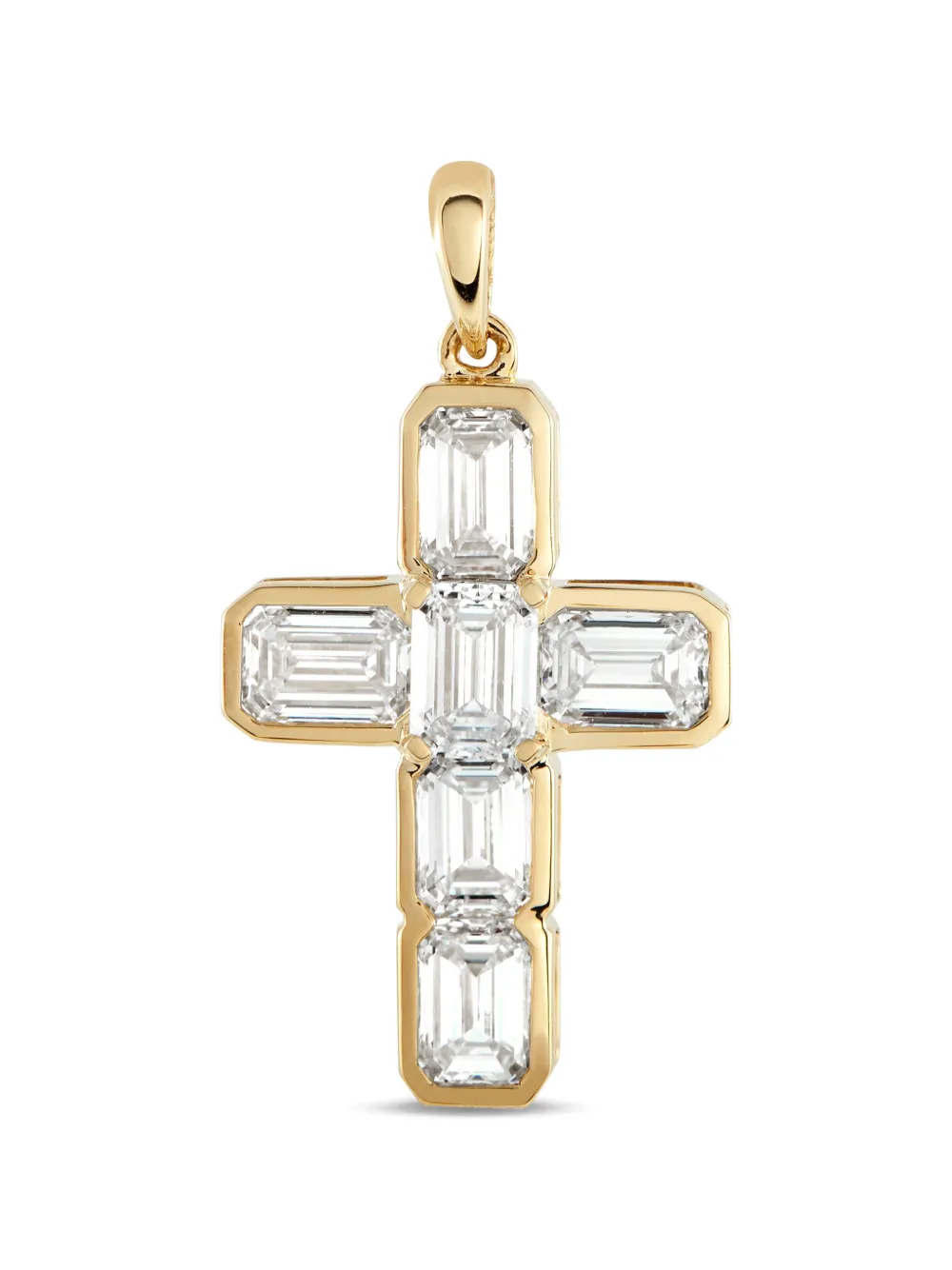 LB Exclusive diamond cross pendant - Gold