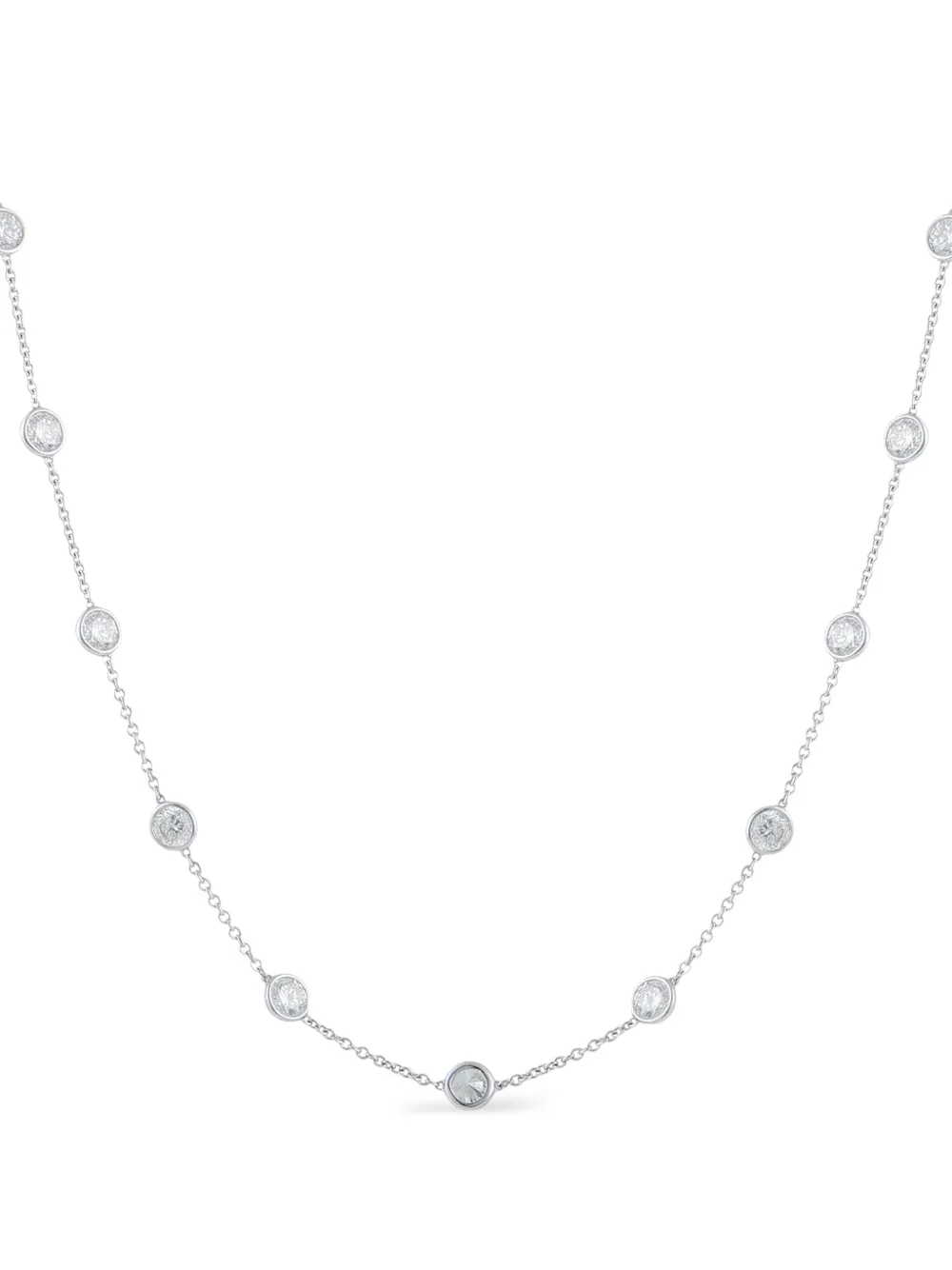 LB Exclusive diamond station necklace - Argento